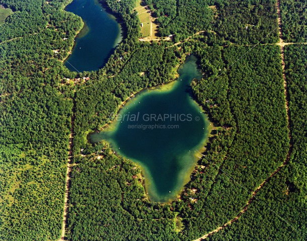 Little Star Lake in Lake County, Michigan